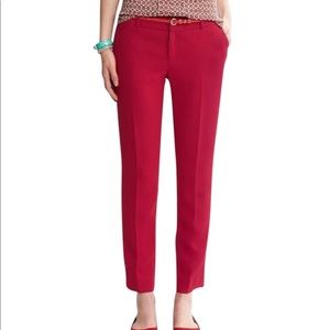 Banana Republic Red Martin Fit Pants